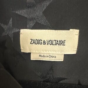 Zadig & Voltaire Ravy Star Embossed Silk Dress